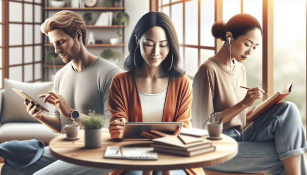 Egy változatos, háromfős csoportot ábrázol, akik közül az egyik kaukázusi, a másik hispán és a harmadik ázsiai. A csoport egy világos és hívogató szob